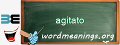 WordMeaning blackboard for agitato